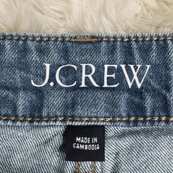 J Crew '96 Denim Trouser Jeans 27 (28x31) Blue Wide Leg High Rise Womens - Picture 4 of 11